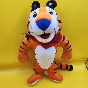 Vintage 1993 Tony the Tiger Plush 9" Kellogs Cereal Stuffed Animal Toy
